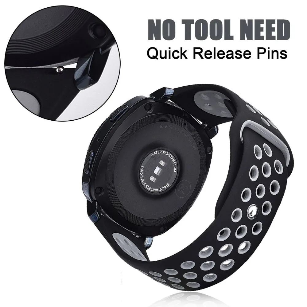 Ремешок силиконовый для Samsung Gear S3 Frontier S2 20/22 мм|Ремешки часов| |