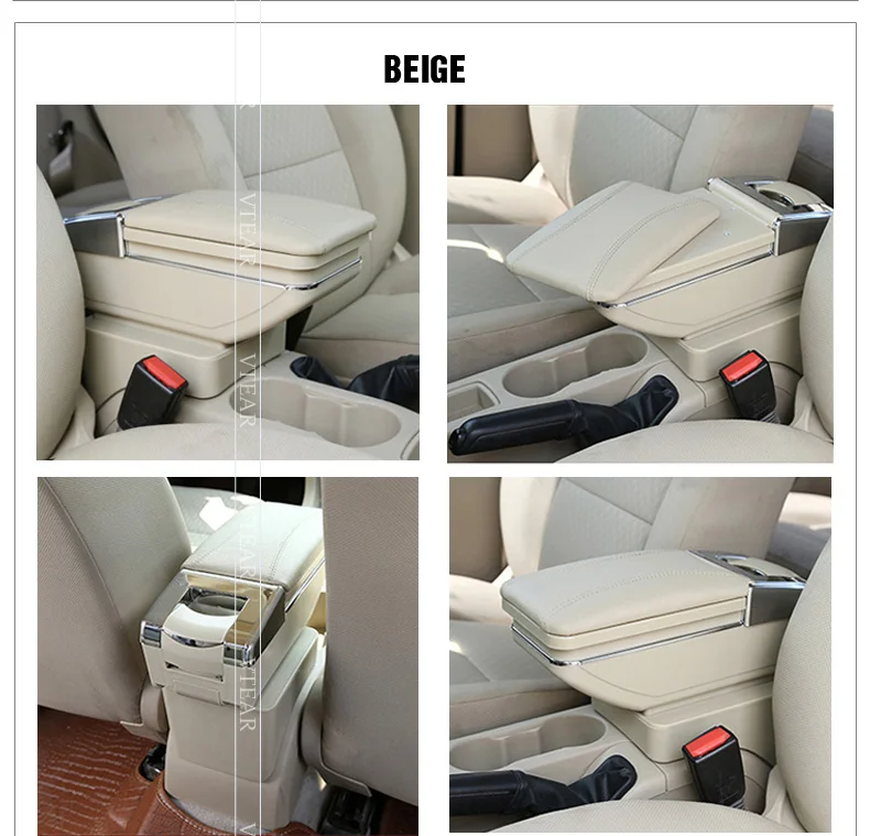 Vtear для Toyota avanza для авто аксессуары автомобильный подлокотник кожаный ABS подлокотник центральная консоль украшение вращающийся ящик для хранения интерьер 18