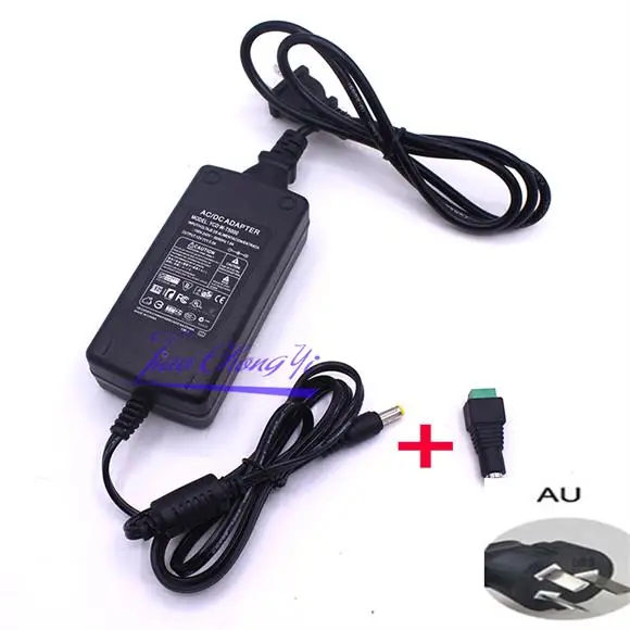 12V 5A AU 12V 5A 5 ампер 60 Вт постоянного тока EU/US/UK AU адаптер питания трансформатор Светодиодные ленты светильник - Цвет: 12V 5A AU