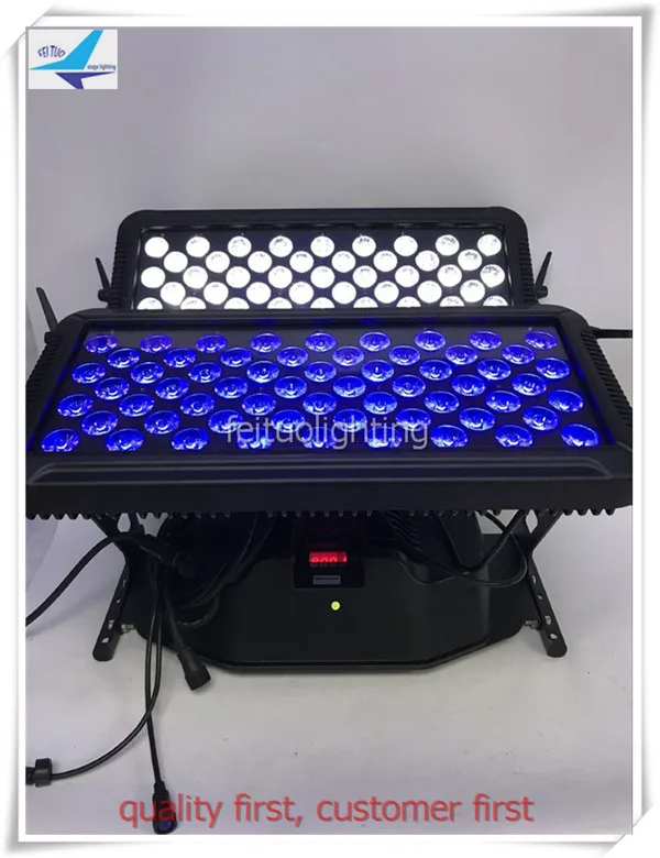 6/лот супер яркая наружная 120x18 Вт rgbwa uv 6 в 1 двойная панель IP 65 LED настенная шайба