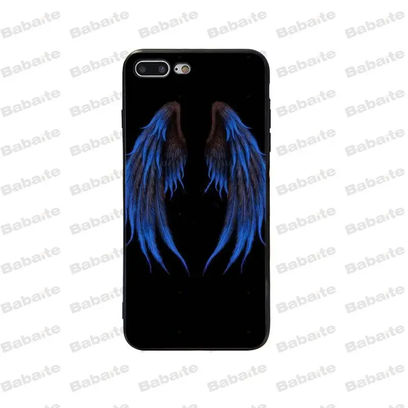 Babaite Angel Wings Soft Silicone TPU Phone Case Cover Shell for iPhone 5 5S 6 6S 7 7plus 8 8PlusX XS MAX XR case cover | Мобильные