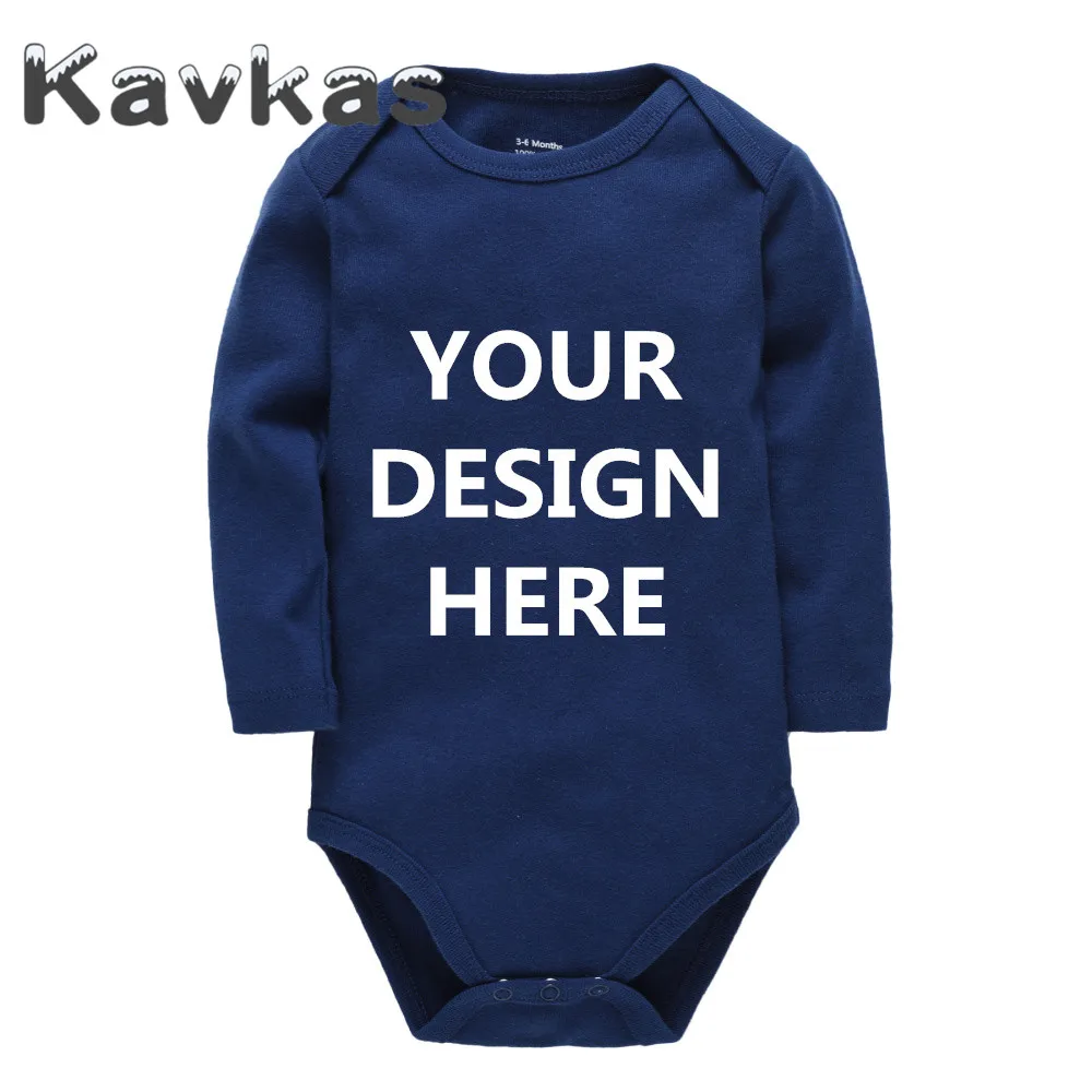 Kavkas/летние детские комбинезоны с короткими рукавами, печать на заказ, хлопковая детская одежда с короткими рукавами, однотонная одежда унисекс для малышей - Цвет: 5
