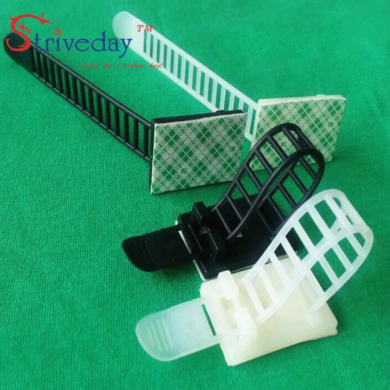 10 ярких регулируемых кабельных зажимов крепления для стяжек экологически чистые