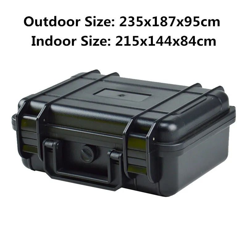 235x187x95mm Водонепроницаемый ABS жесткий чехол с пеной ударопрочный камера для хранения ювелирных изделий герметичный ящик Безопасности Контейнер для выживания на открытом воздухе сухая коробка - Цвет: 235x187x95mm