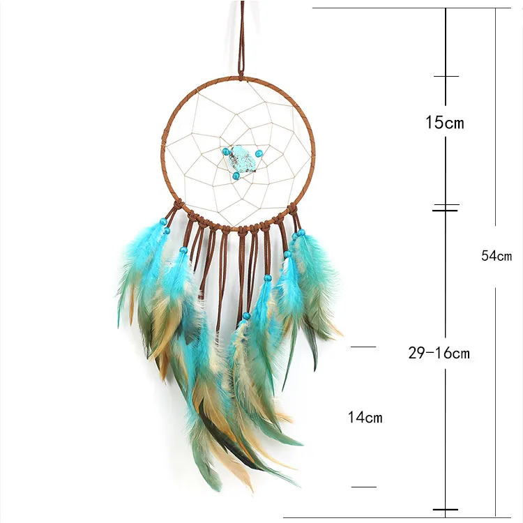Dreamcatcher Handmade Wind Chimes Hanging Pendant Feather Indian Dream Catcher Wall Art Hangings Car Home Decorations Crafts | Дом и сад