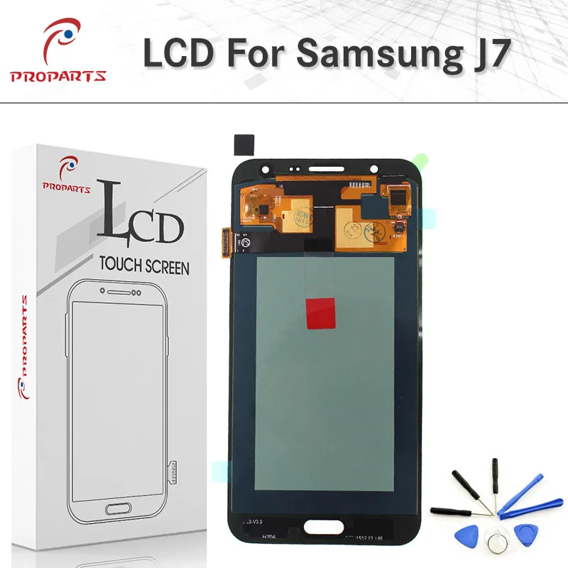 Super AMOLED Screen for Samsung Galaxy J7 2015 J700 SM-J700M J700F J700H LCD Display Touch Digitizer Sensor Glass Assembly+Tools | Мобильные