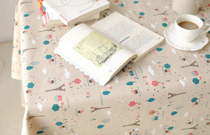 Новое прибытие Эйфелева башня льняные скатерти хлопок и лен скатерть мульти