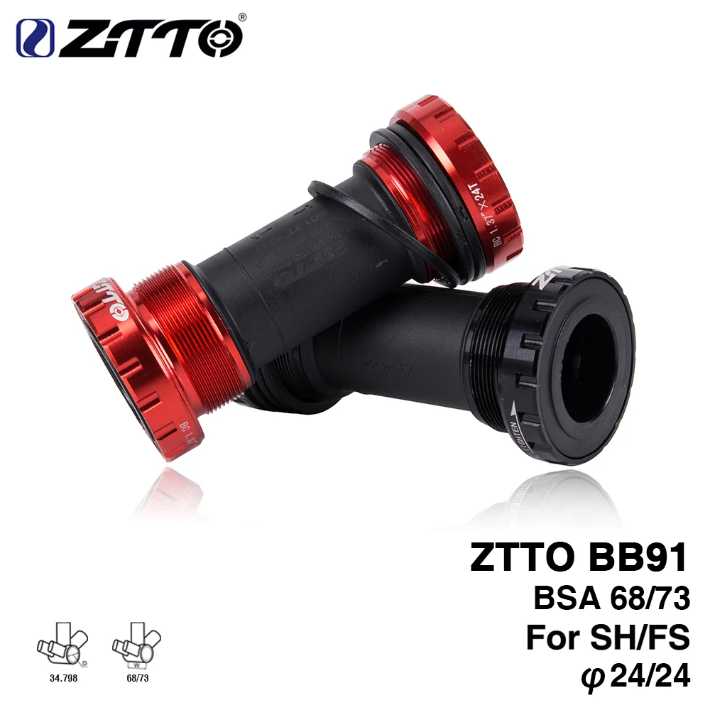ZTTO BB91 внешний подшипник нижние кронштейны для велосипеда BSA68 68 73 резьба деталей