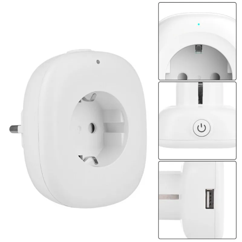 RBAYSALE умная розетка ЕС Мощность Plug WI FI Smart мобильное приложение Remote Управление