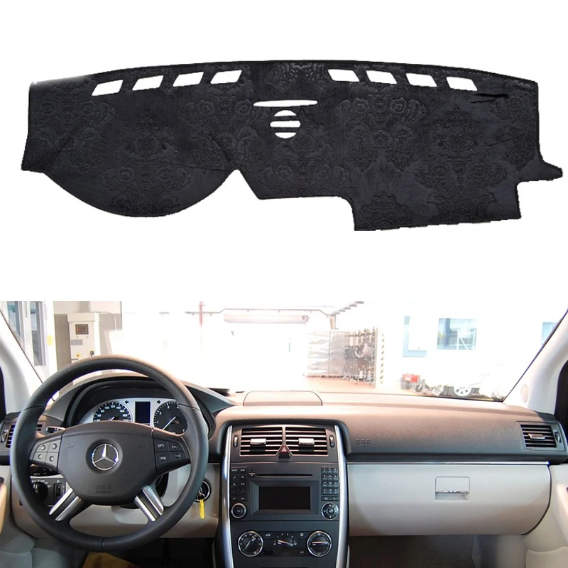 Для Mercedes Benz B Class W245 B160 B180 B200 2006 2011 фланелевые Dashmats приборной панели покрывает Dash