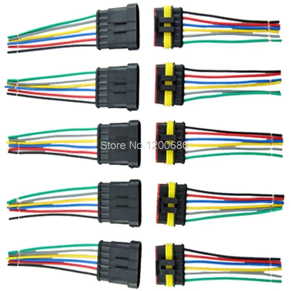 18 AWG 10 см косичка 6 контактный переходник с внутренней полосная автомобильная