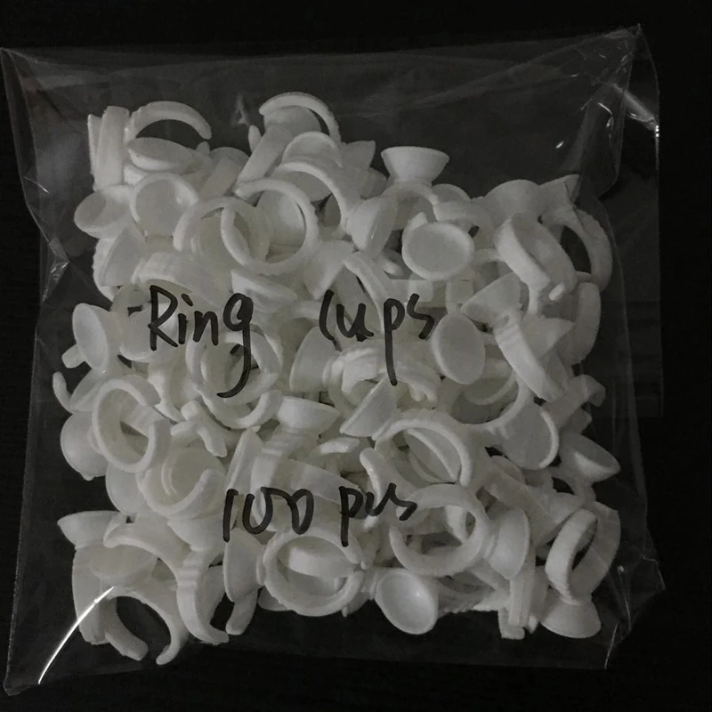 Перманентный макияж Бесплатная доставка Одноразовые кольца чашка татуировки