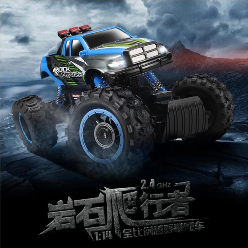 2 4G 2CH 1:14 масштаб 4WD высокоскоростной автомобиль с дистанционным управлением Рок