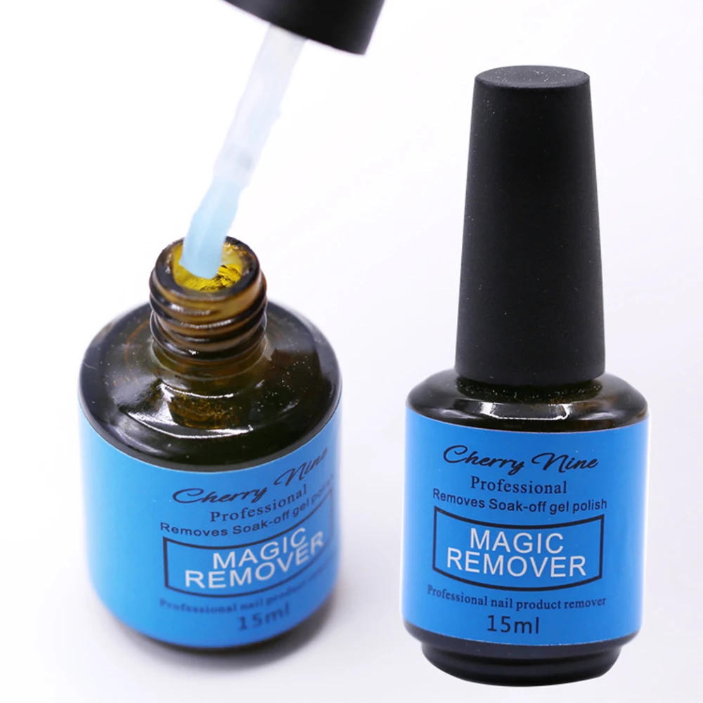 1Pack 10/15ml NEW DESIGN Burst Magic Remove UV Gel Blue Bottle Nail Polish Soak off Acrylic Clean Degreaser Nail Art