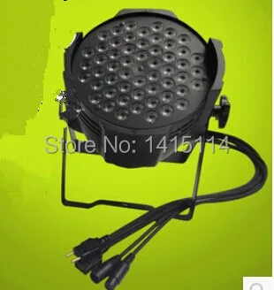 Дешевый светодиодный цветной светильник 54 шт. 3 Вт rgbw сценический для помещений