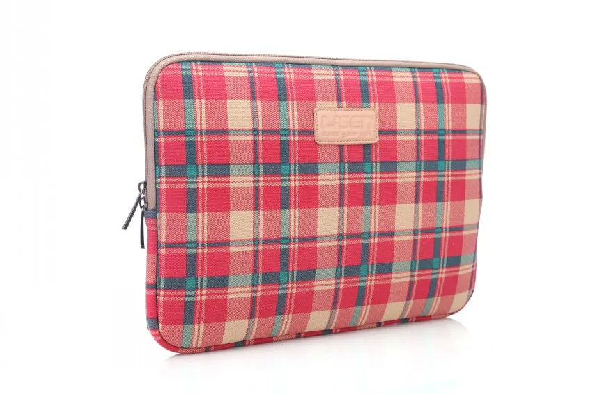 Lisen неопреновая сумка для ноутбука с клетчатым узором усиленная водостойкая