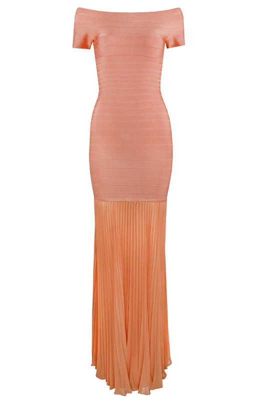 Top Quality 4 Color Women Sexy Short Sleeve Slash Neck Long Rayon Bandage Dress Ladies Designer Fashion Party | Женская одежда