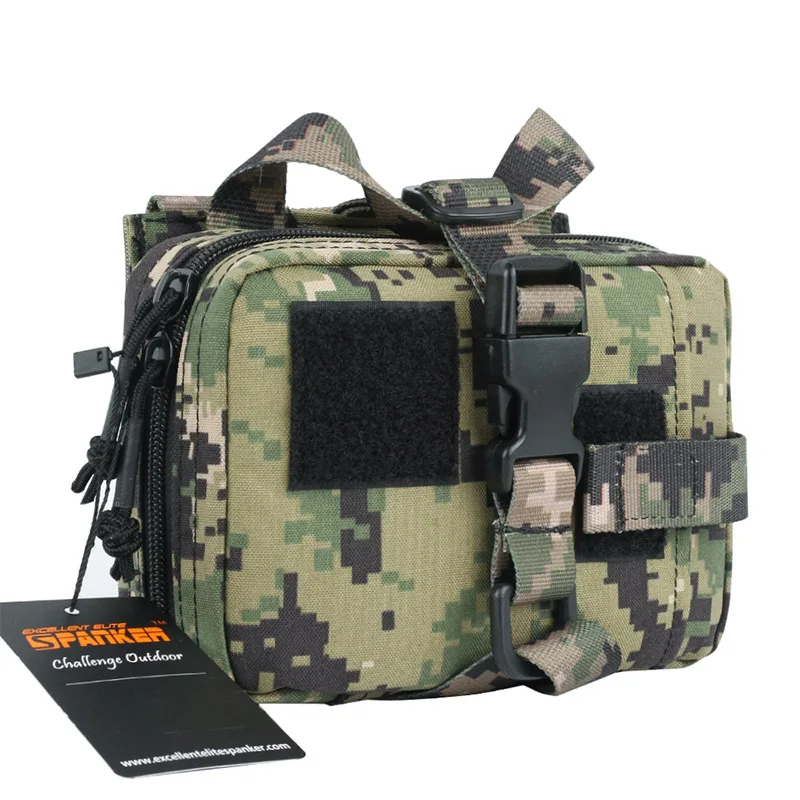 Отличная Элитная Сумка-бизань Molle, медицинская сумка EDC, сумка, сумка для охоты, карманная, для улицы, военная, тактическая, для кемпинга, аксессуары, сумки - Цвет: AOR2
