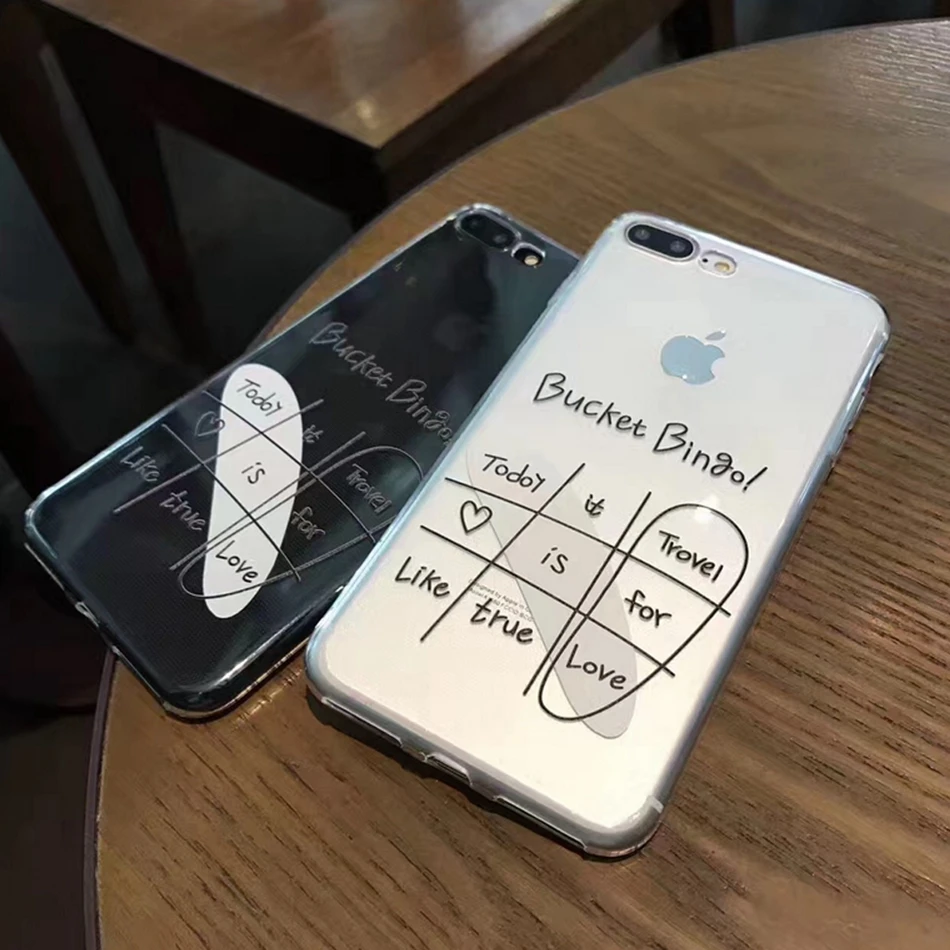 OLLIVAN Смешные Письма Ясно чехол для iPhone 7 8 плюс Прозрачный 6 6S Plus Мягкий Силиконовый