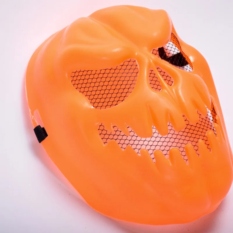 1 Piece Halloween Cucumber Human Skeleton Mask Orange Yellow Plastic Prank Masks Party Masquerade Portable | Дом и сад