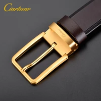2021 ciartuar official store new high quality suit men belt genuine leather strap trousers first layer pin buckle free shipping