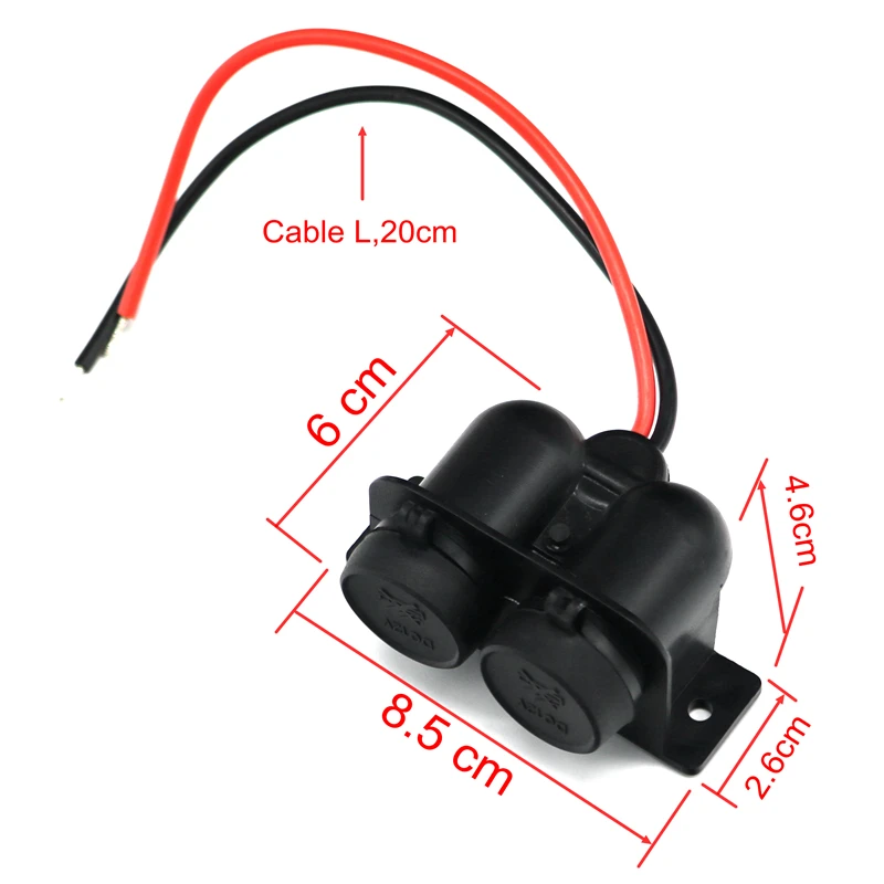 LMoDri автомобильное двойное 12 В водонепроницаемое зарядное устройство для