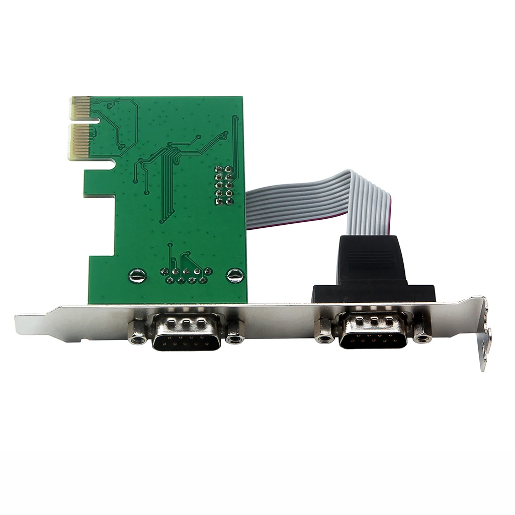 2 порта RS232 последовательный порт для PCI E Express Riser Card конвертер адаптер