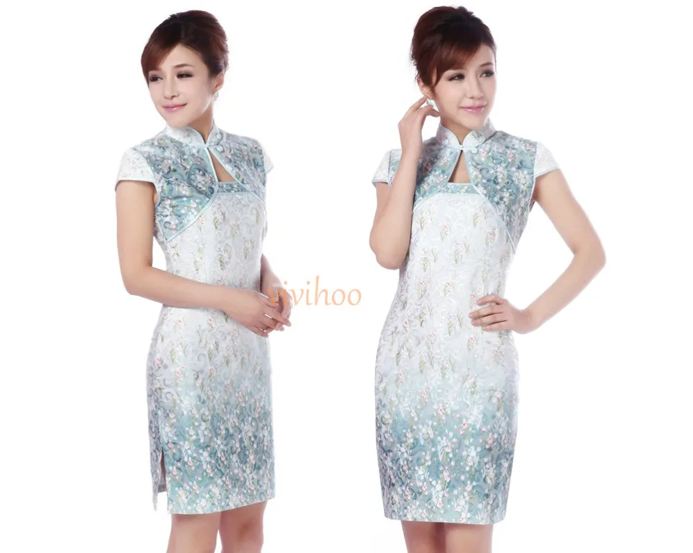 Оптовая продажа 2014 новая короткая Ципао модная винтажная тонкая сексуальная