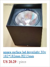 Точечный led 5 Вт Светодиодный светильник черный/белый 200 мм 300 мм удлиненный Dia60 мм скидка 30