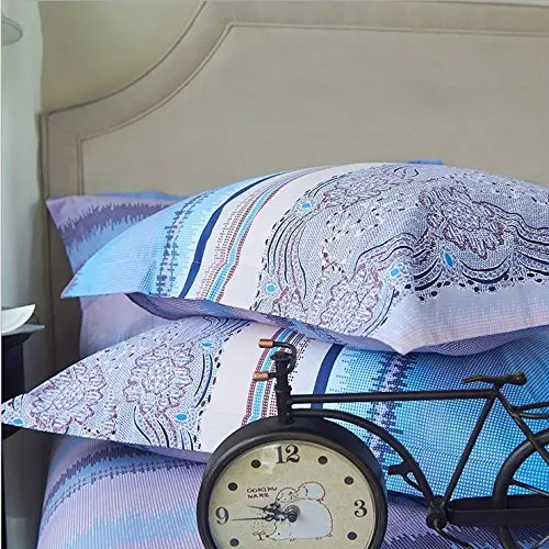 Fadfay 100% хлопок 4-Piece чешские Постельные принадлежности Boho Постельное бельё полный