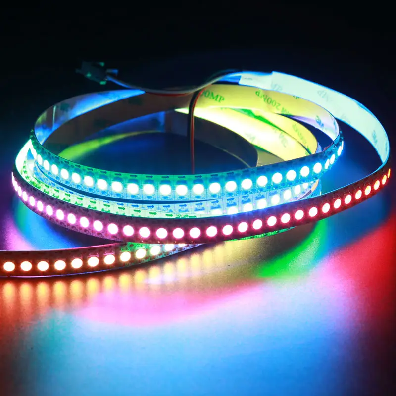 

1M 100LEDs/m WS2812B LED Strip 5050 SMD WS2812 Digital RGB Pixel Light WS2811 Flexible Tape TV 5V White/Black PCB IP20/IP65/IP67