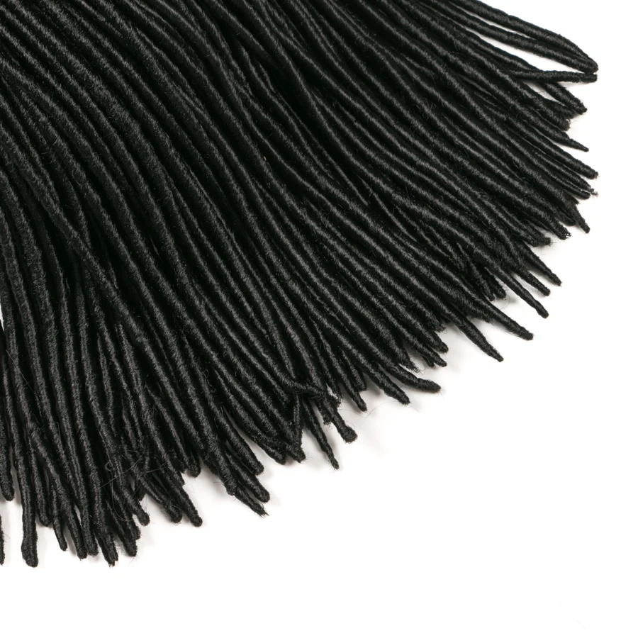 VERVES Faux locs 18 дюймов накладные волосы на крючке, на возраст от 1 года до 8 лет пакет, заплетённые волосы черного цвета, ошибка, коричневый, 24 шт./упаковка, синтетические волосы, шиньоны, плетёные