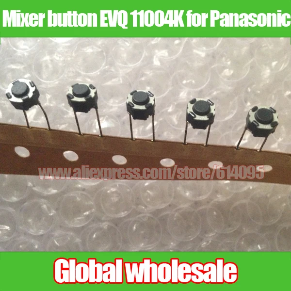 100 шт. внутренняя Кнопка миксера EVQ 11004K для Panasonic/2 фута круглый Такт переключатель