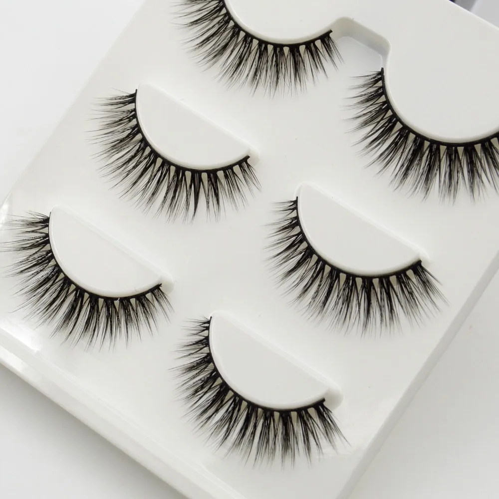 Ресницы Накладные из искусственной норки ручной работы 3 пары|faux cils|mink lashesfaux mink