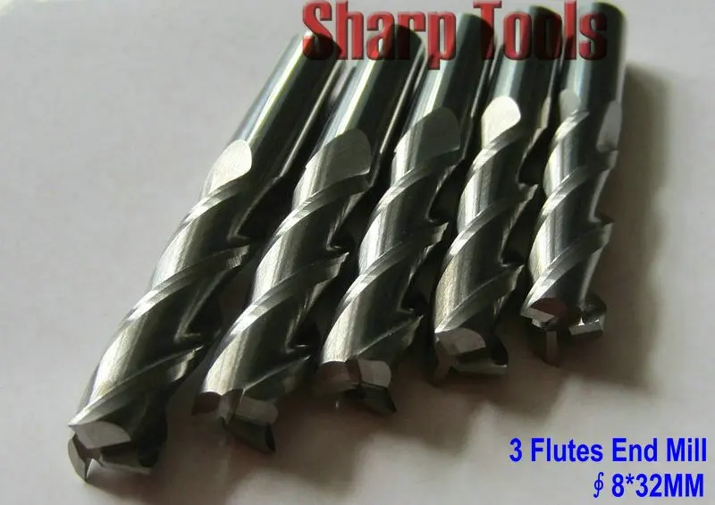 5 шт. 8 * маленького размера круглой формы с диаметром 32 мм 3 Флейта концевой