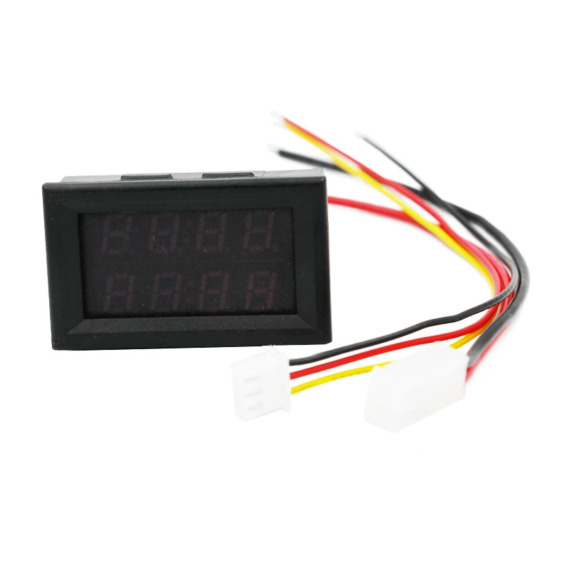 Автомобильный тестер красный светодиод постоянного тока 0 33 в/3A Амперметр вольт