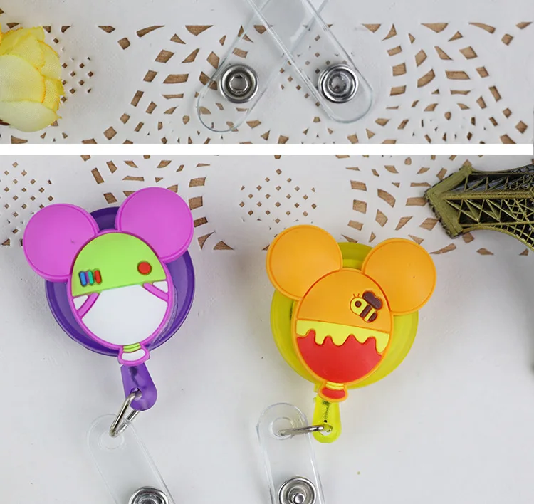 1 шт. милый Kawaii выдвижной значок катушка высокого качества силиконовый мультфильм студента медсестры ID Имя карты держатель значка офисные принадлежности