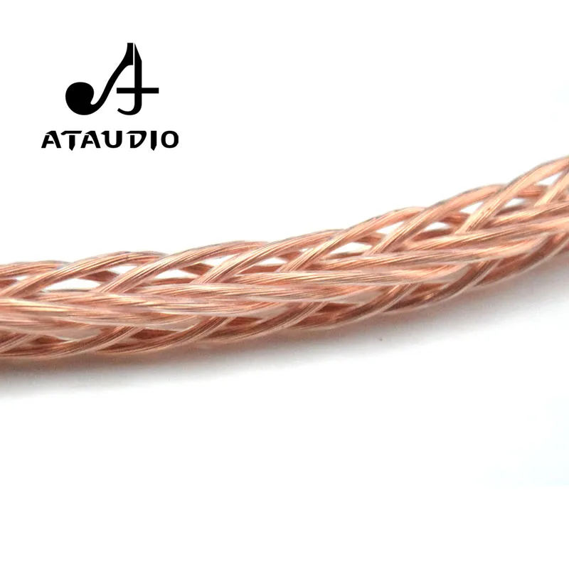 ATAUDIO кабель питания Hi Fi Высококачественный чистый OCC со штепсельной вилкой