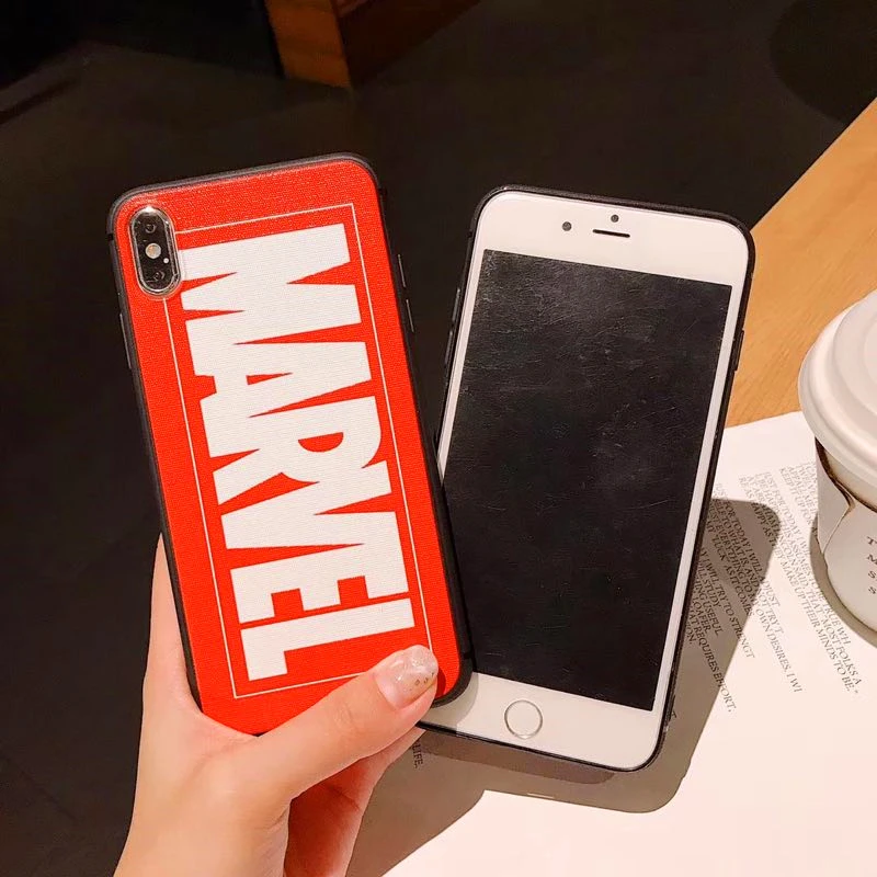 Горячие Marvel Мстители мягкий чехол для телефона iphone 6 6S 7 8 Plus X XR XS Max TPU материал анти
