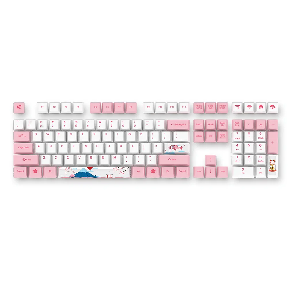 Akko X World Tour-Tokyo108+ 6 клавиш Keycap OEM профиль PBT Keycap Набор для Cherry MX Переключатель Механическая игровая клавиатура