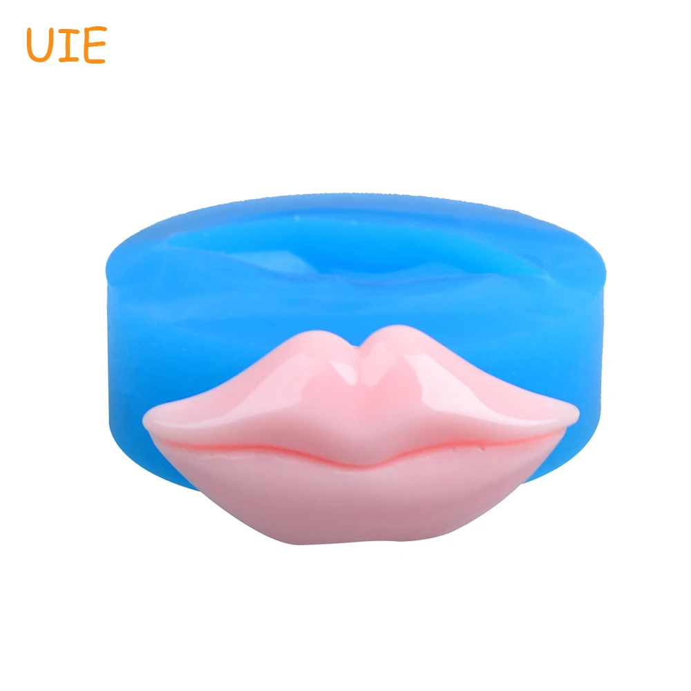 

FYL327U 40.7mm Lips Flexible Silicone Mold - for Fondant Cake Decoration, Baking Tools, Jewelry DIY, Resin, Chocolate, Clay Mold