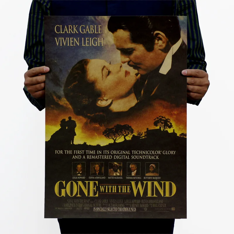 Gone with the Wind Винтаж крафт Бумага постер фильма украшения дома товары для рукоделия