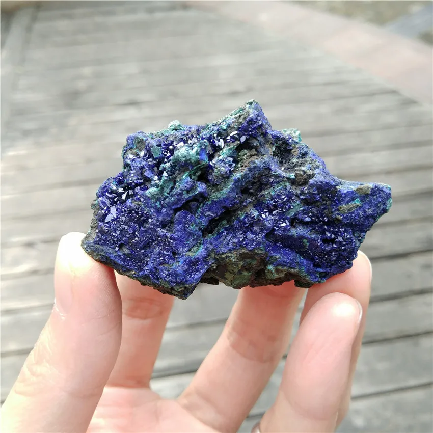 73 г натуральный сырой Синий Азурит зеленый Малахит шероховатый минеральный