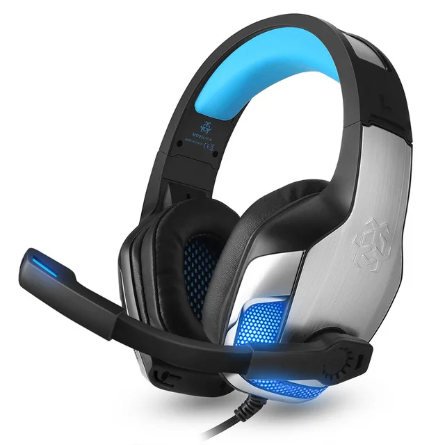Hunterspider V 4 3 5 мм Игровые наушники супер бас для игр с микрофоном светодиодный свет