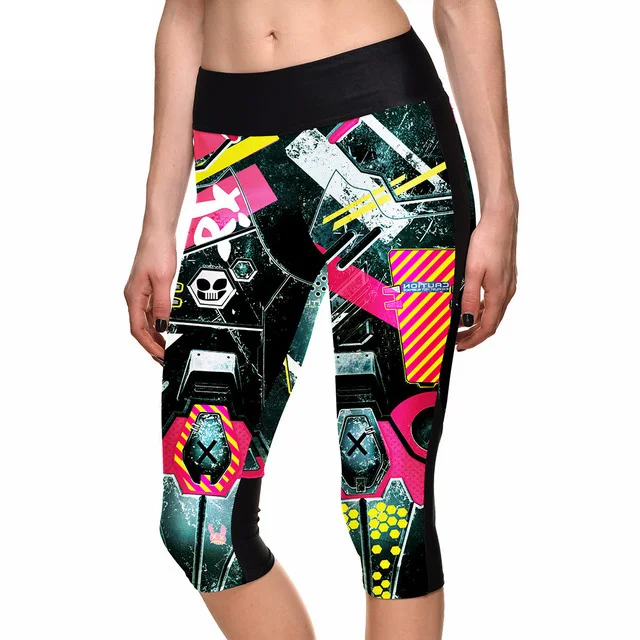 Лидер продаж женские штаны с 7 точками пикантные леггинсы красные принтом