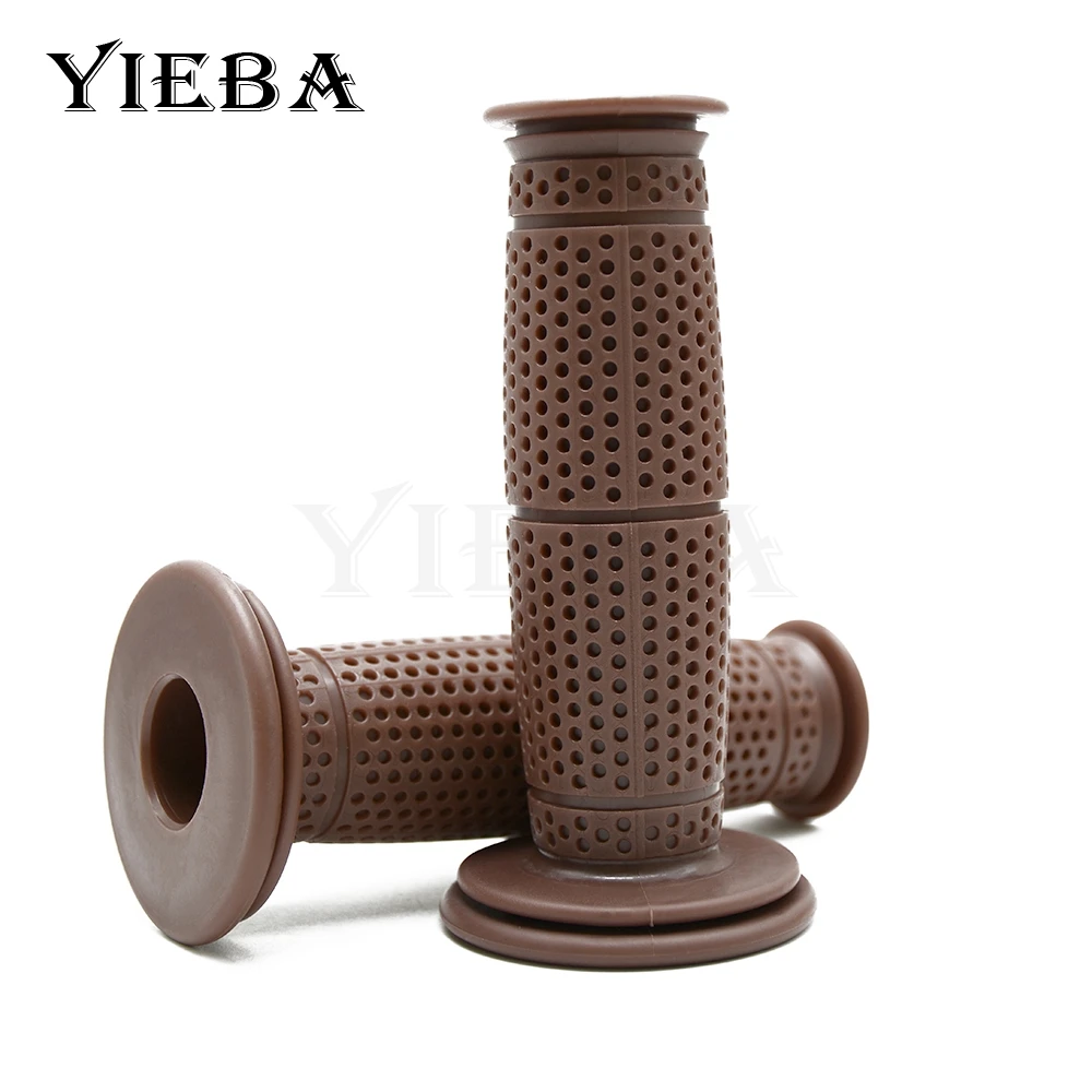 Новые винтажные ручки для кафе гонщика мотоцикла с резиновой ручкой 7/8 &quot22 мм