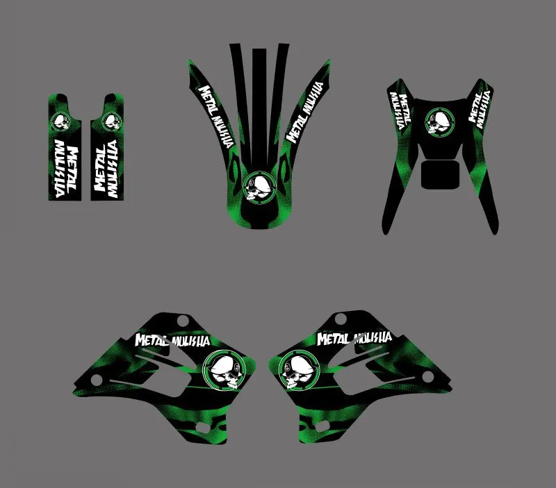 Мотоцикл новый стиль графика фон Наклейка Набор для Kawasaki KDX200 KDX220 KDX 200 220 1995 1996 1997
