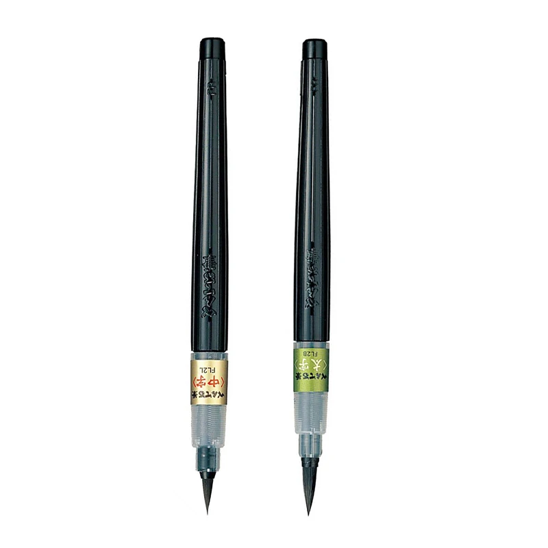 Ручка кисть Pentel Fude портативная каллиграфическая ручка маркер для манги надпись