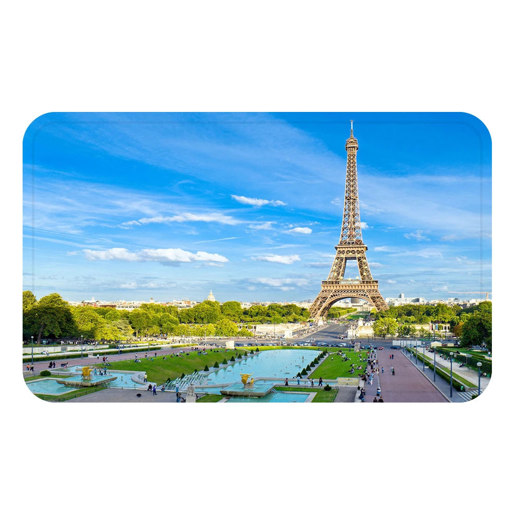 Paris the Tower Wonder Scenic Mat Bath Carpet Decorative Anti-Slip Mats Room Car Floor Bar Rugs Door Home Decor Gift | Дом и сад