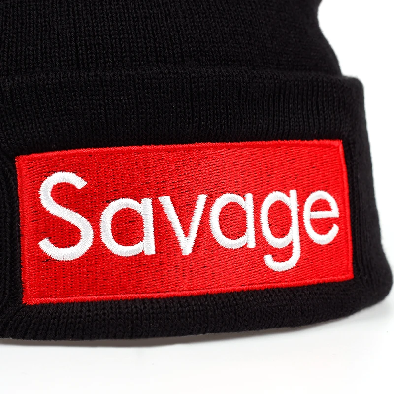 Шапки бини Savage зимние лыжные шапочки для женщин и мужчин вязаные фирменные шапки
